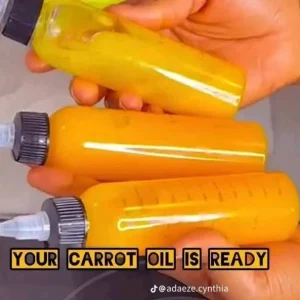 Original carrot oil for skin lightening